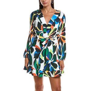 NWT! Milly Liv Balearic Floral Pleated Mini Dress Multicolor Size 6